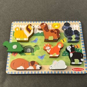Melissa & Doug- Pets Chunky Puzzle - 8 Pieces